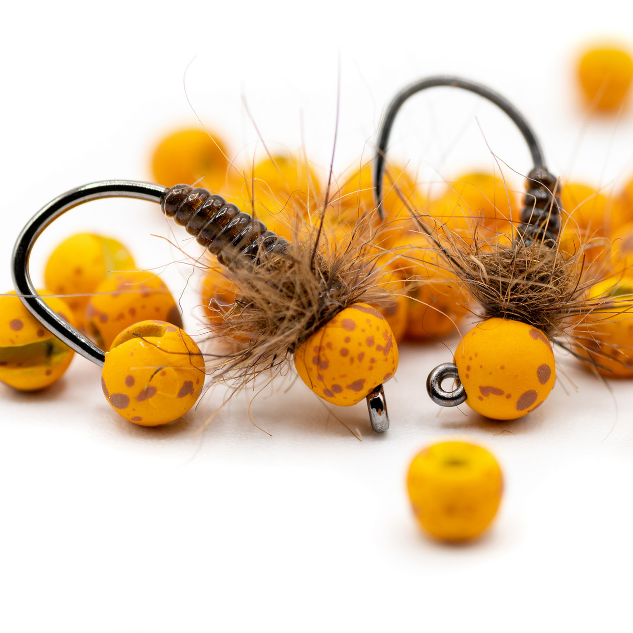 Firehole Stones Speckled Tungsten Beads 2.0 mm - 5/64 - 18ct Pumpkin Pie (Autumn/Almond Joy)