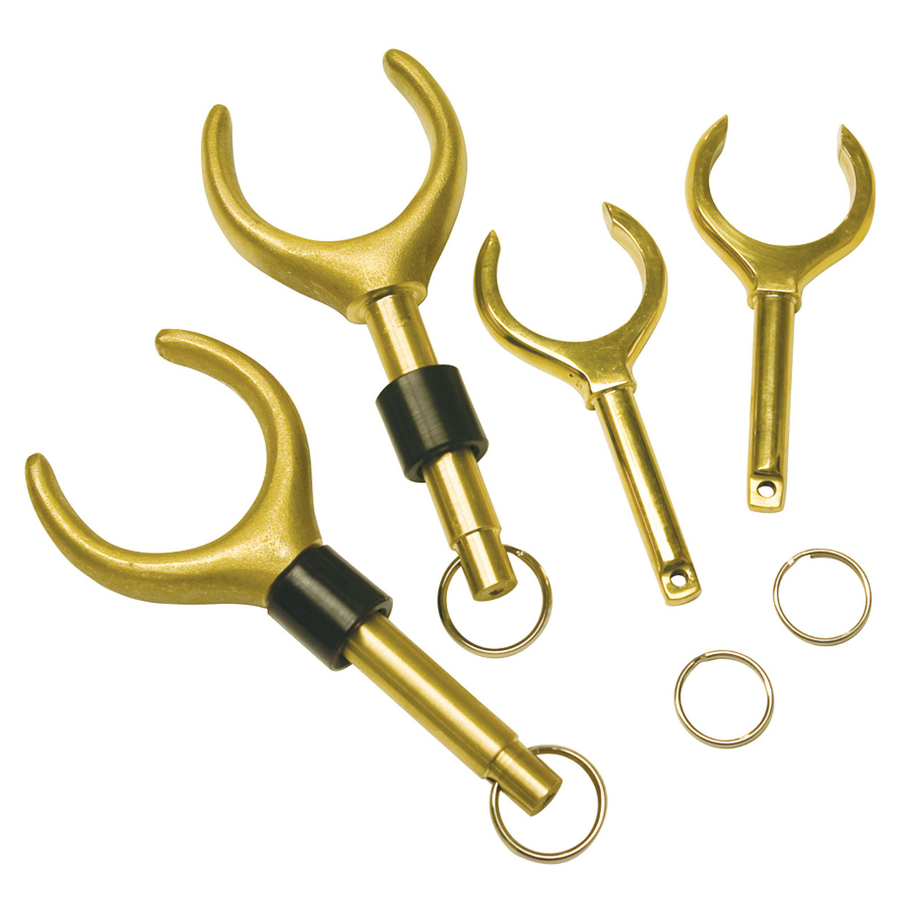 Outcast Strong Brass Oar Locks Durable with Great Range of Motion