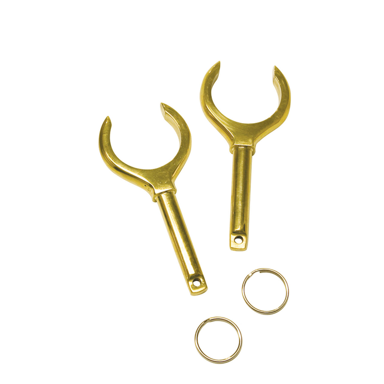 Outcast Strong Brass Oar Locks Durable with Great Range of Motion Small Pair of Locks