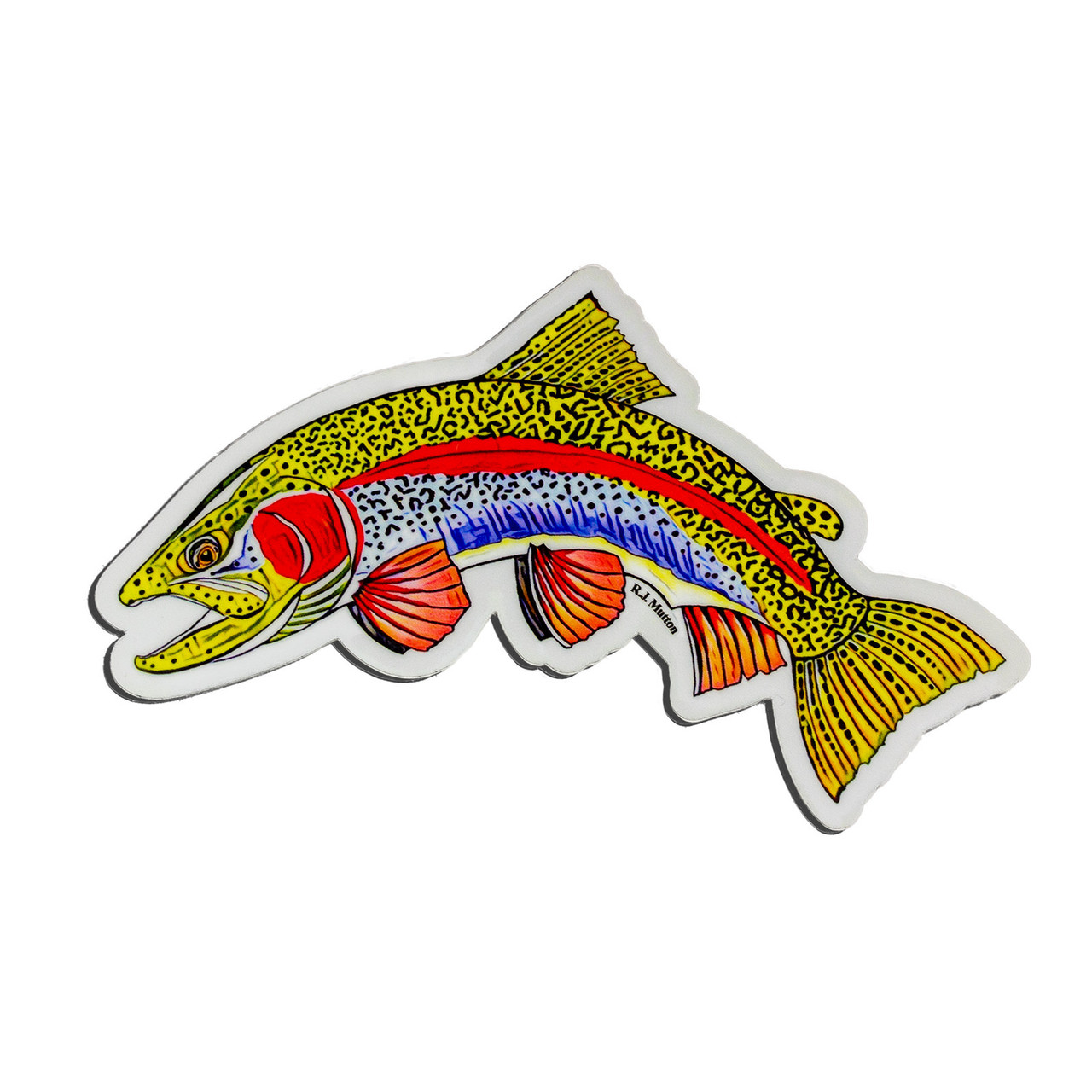 R.J. Mutton Rainbow Trout Sticker