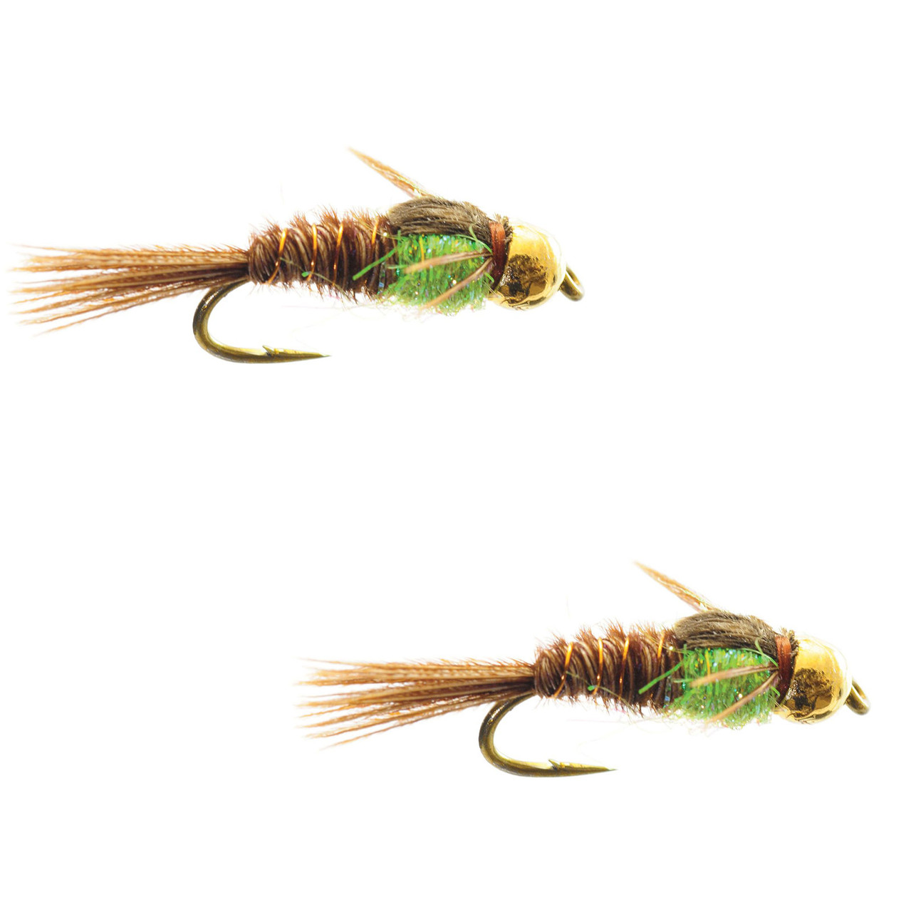 Umpqua Gold Bead Hot Belly Pheasant Tail Orange 2 Pack