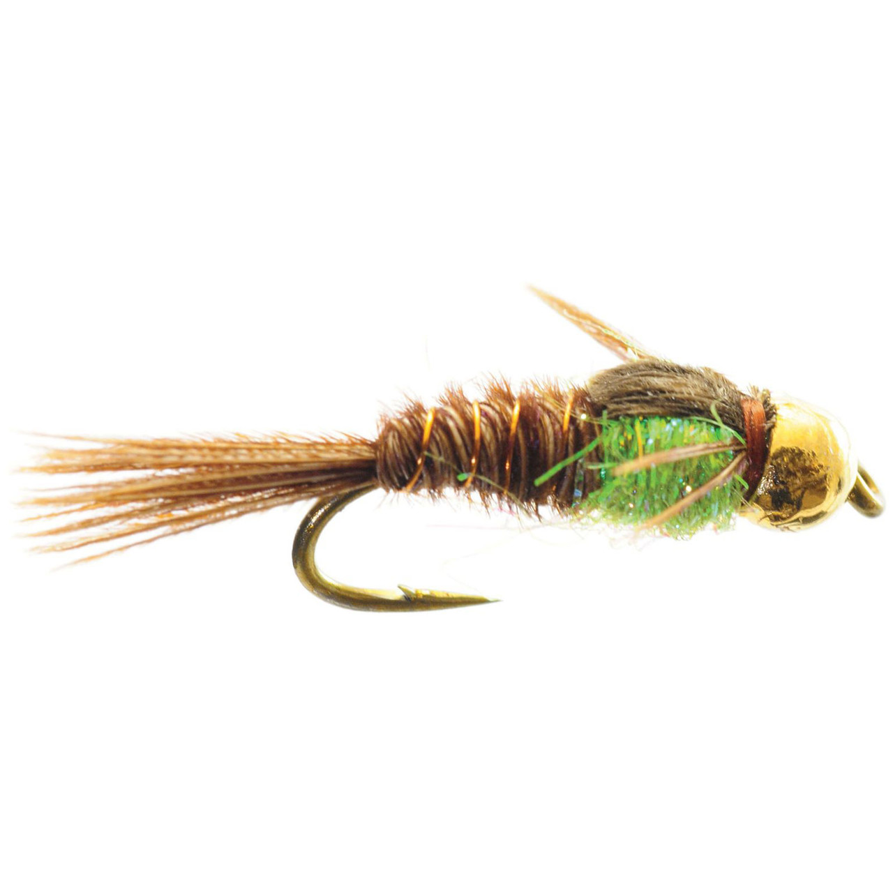 Umpqua Gold Bead Hot Belly Pheasant Tail Orange 2 Pack