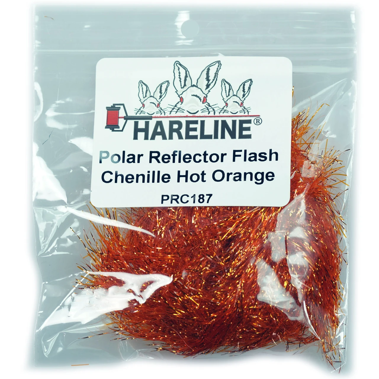 Hareline Polar Reflector Flash Chenille Hot Orange