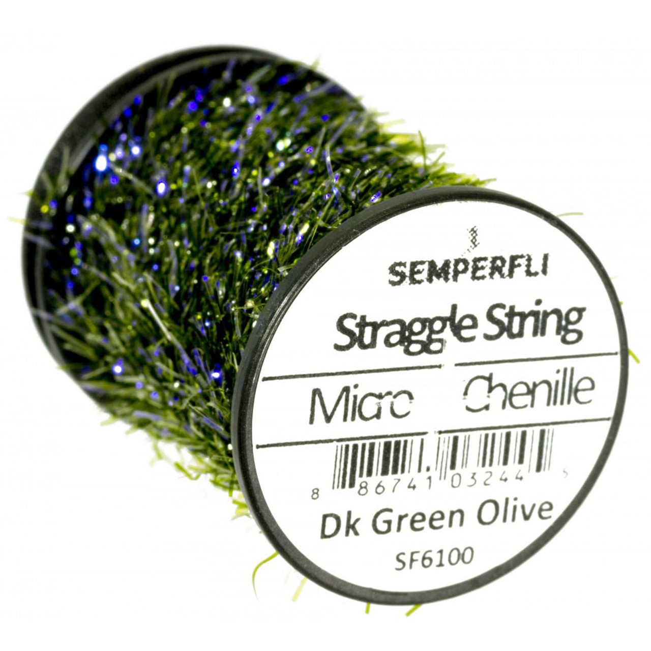 Semperfli Straggle String Micro Chenille Dark. Green Olive