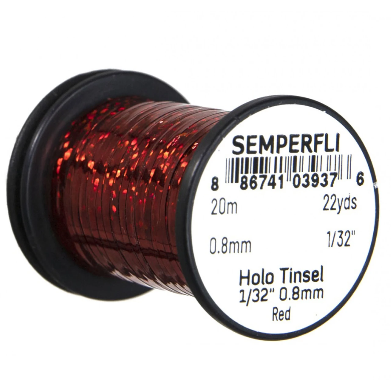 Semperfli Holographic Tinsel '1/32 Red