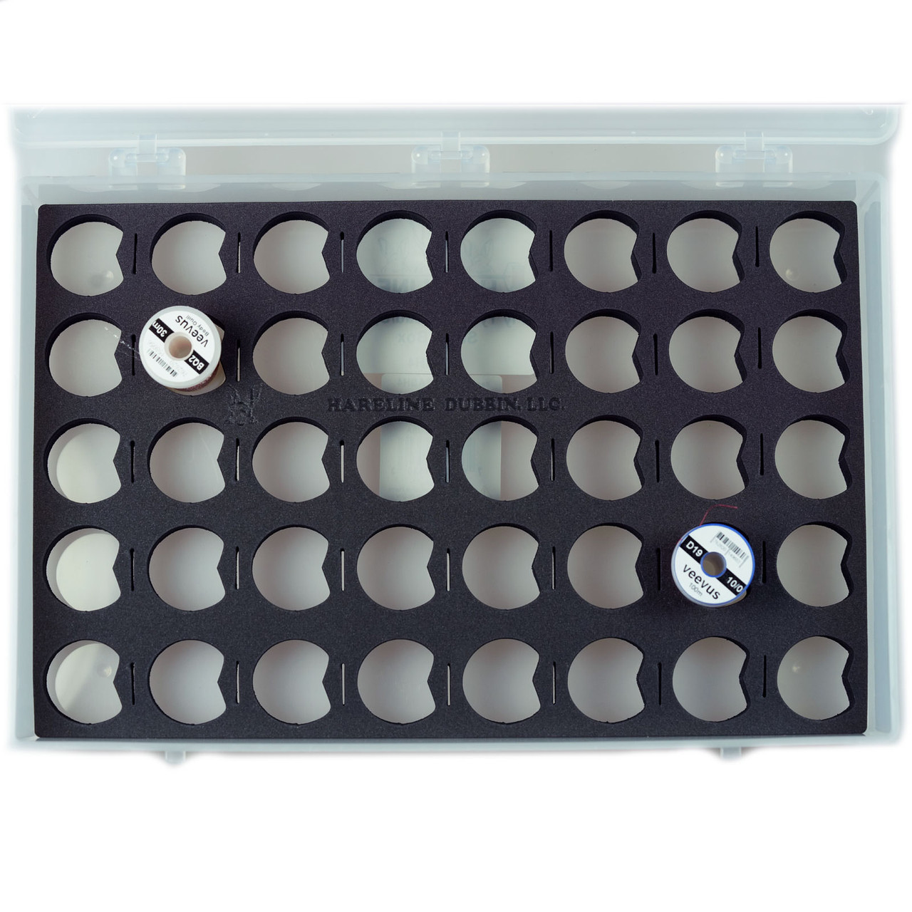 Hareline Fly Tyers Thread Spool Stash Box