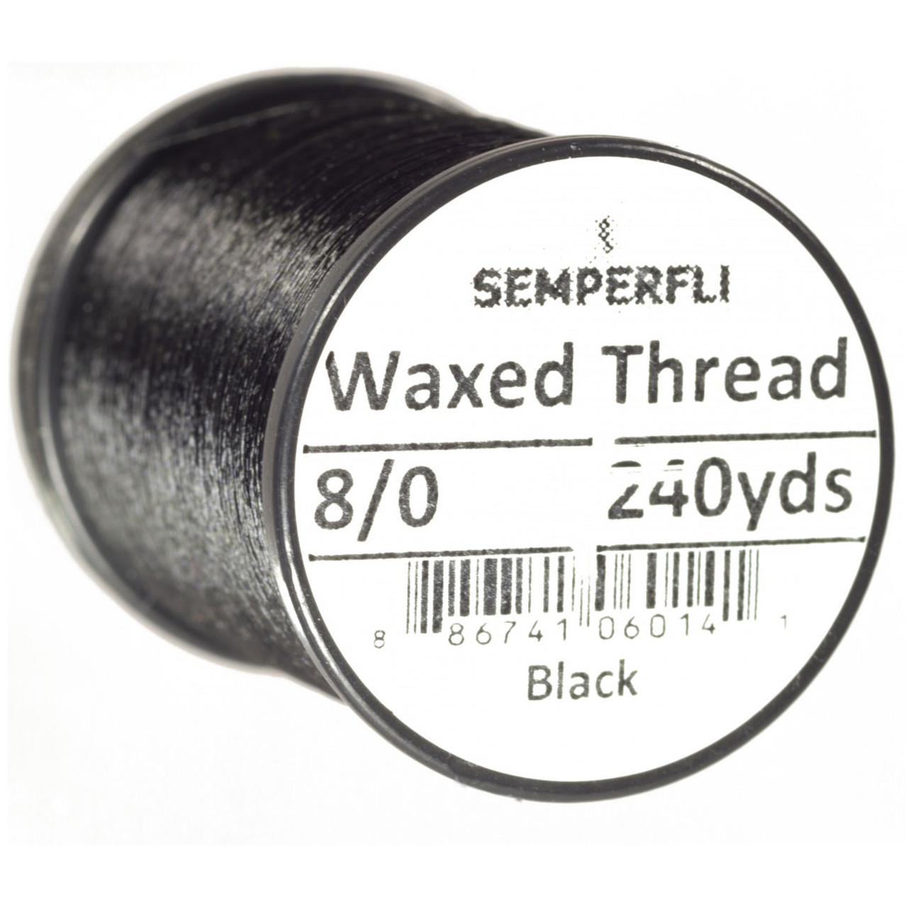 Semperfli Classic Waxed Thread 8/0 Black