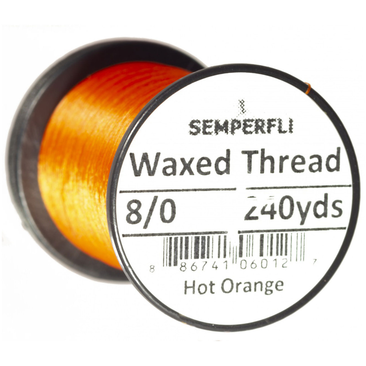Semperfli Classic Waxed Thread 8/0 Hot Orange
