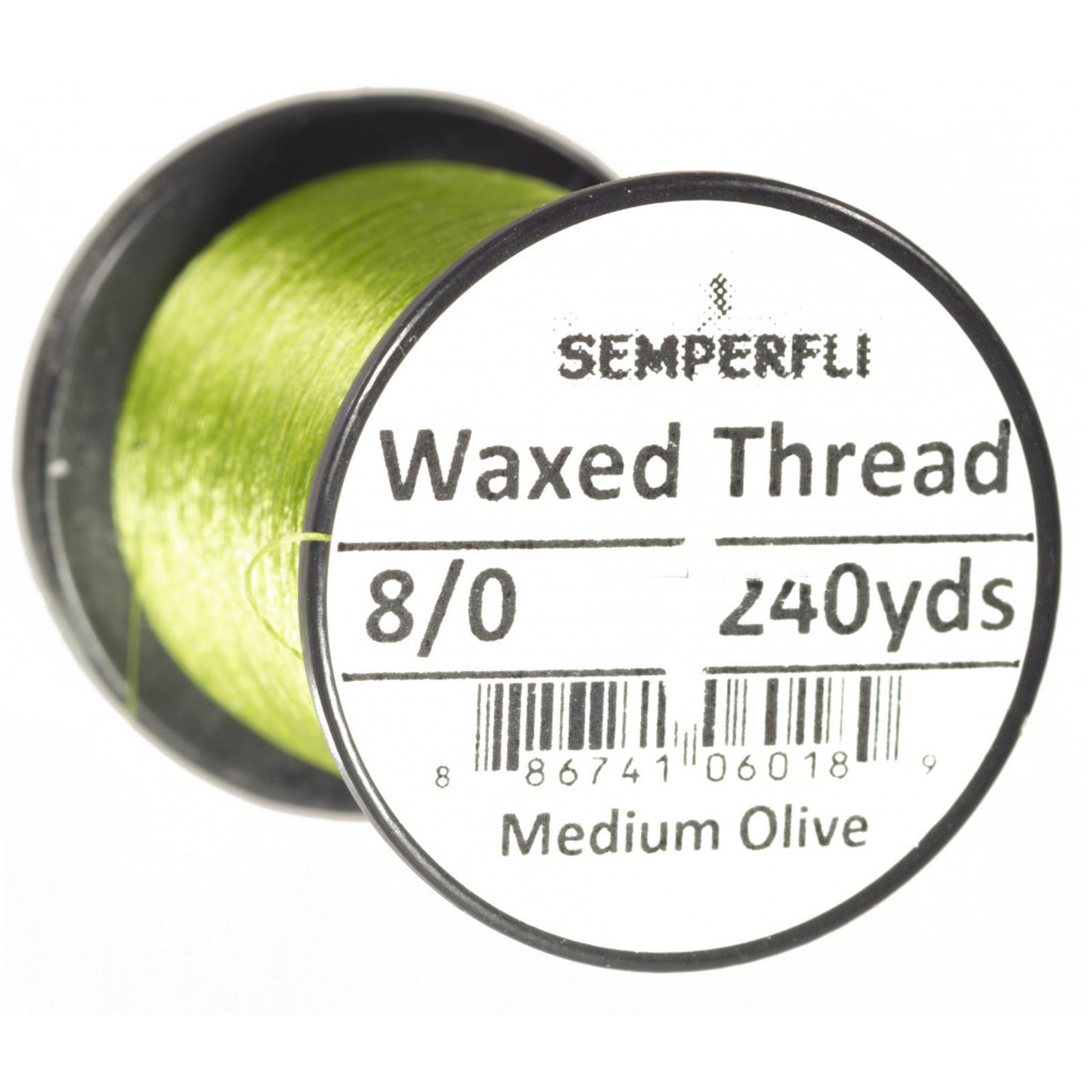 Semperfli Classic Waxed Thread 8/0 Medium Olive