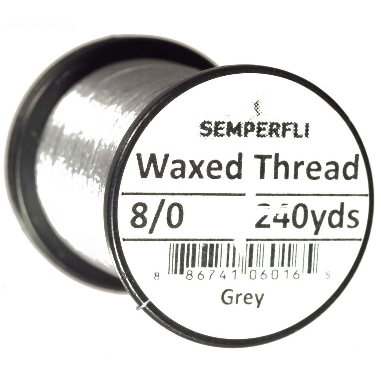 Semperfli Classic Waxed Thread 8/0 Grey