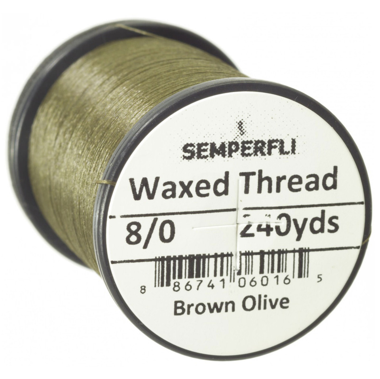 Semperfli Classic Waxed Thread 8/0 Brown Olive