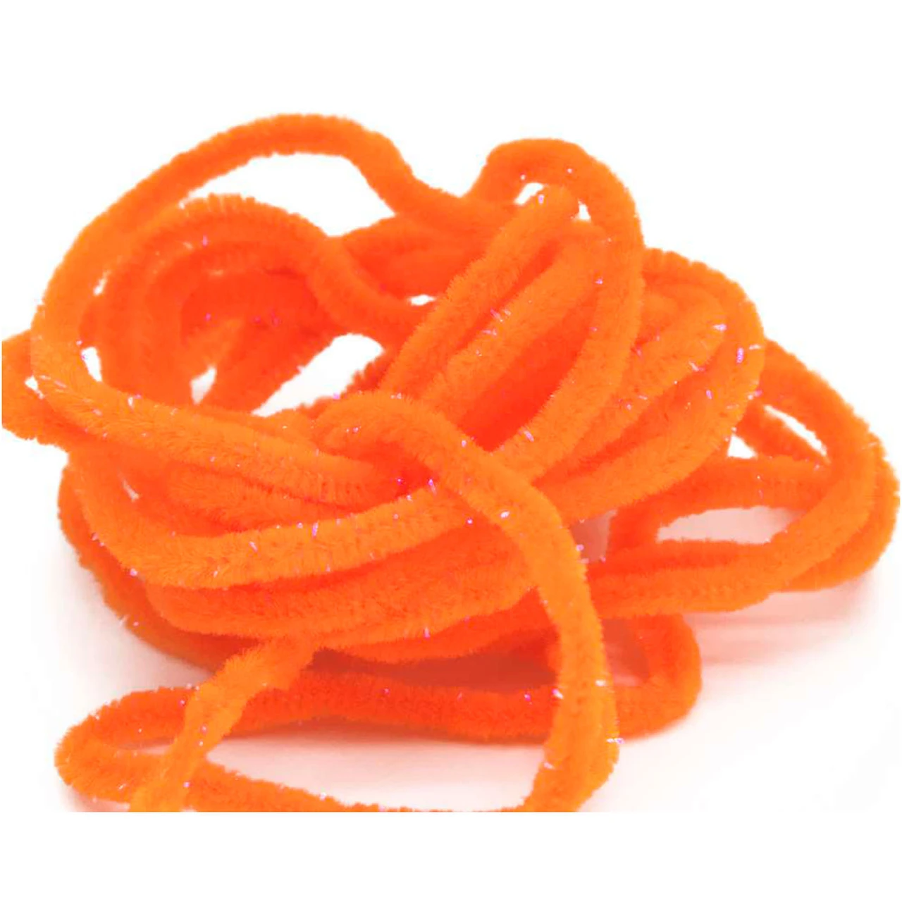 Semperfli Worm Chenille Sparkle Fl. Orange