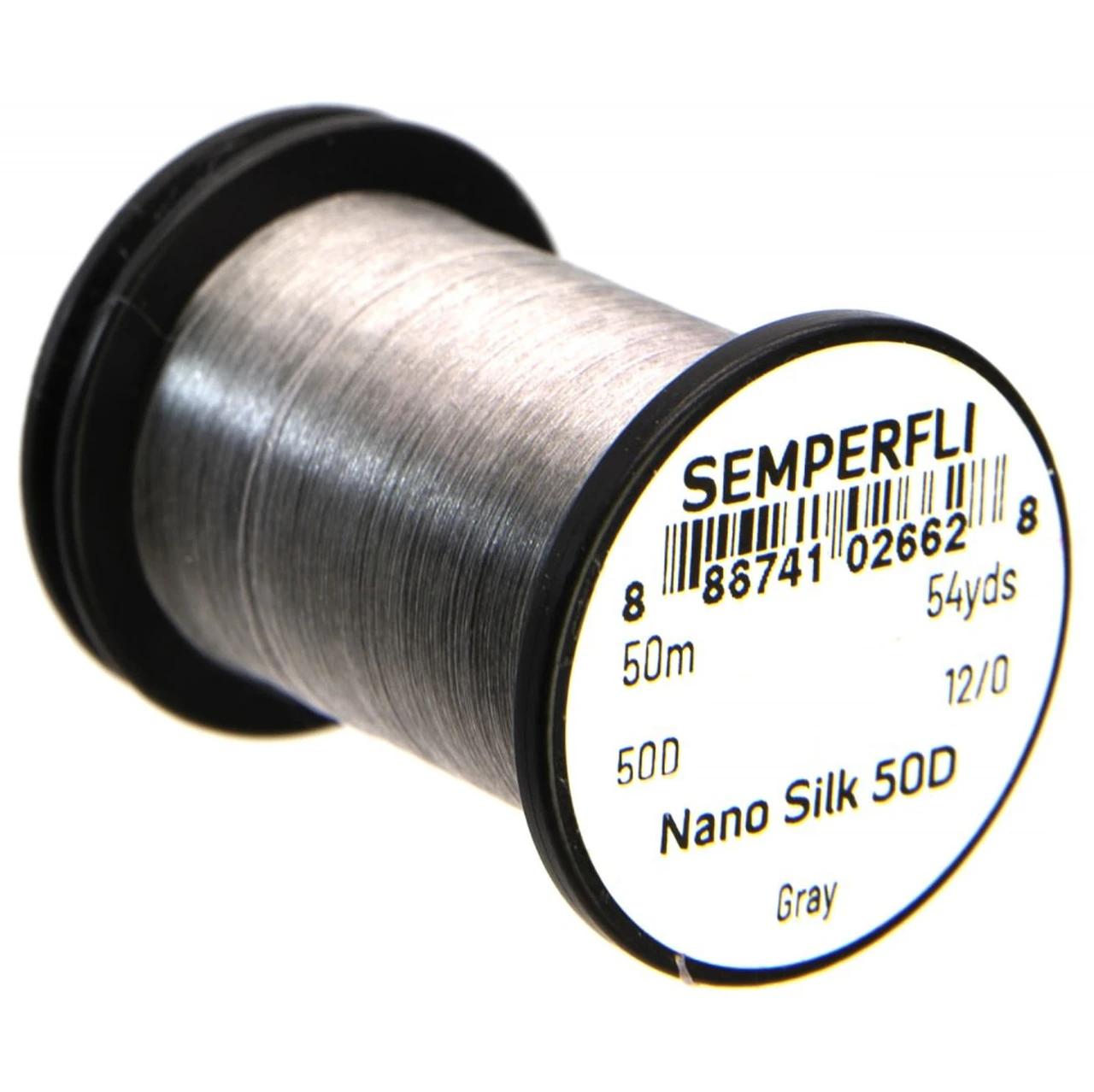 Semperfli Nano Silk 12/0 - 50D Grey