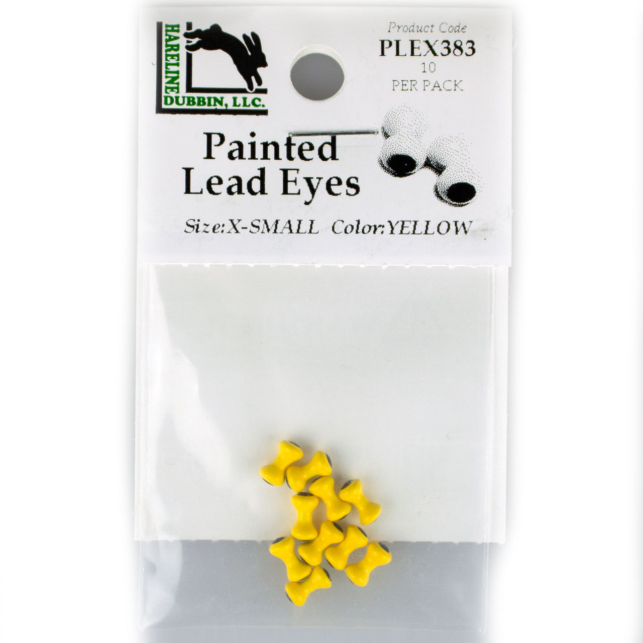 Hareline Painted Lead Dumbbell Eyes Fly Tying Materials All Varieties