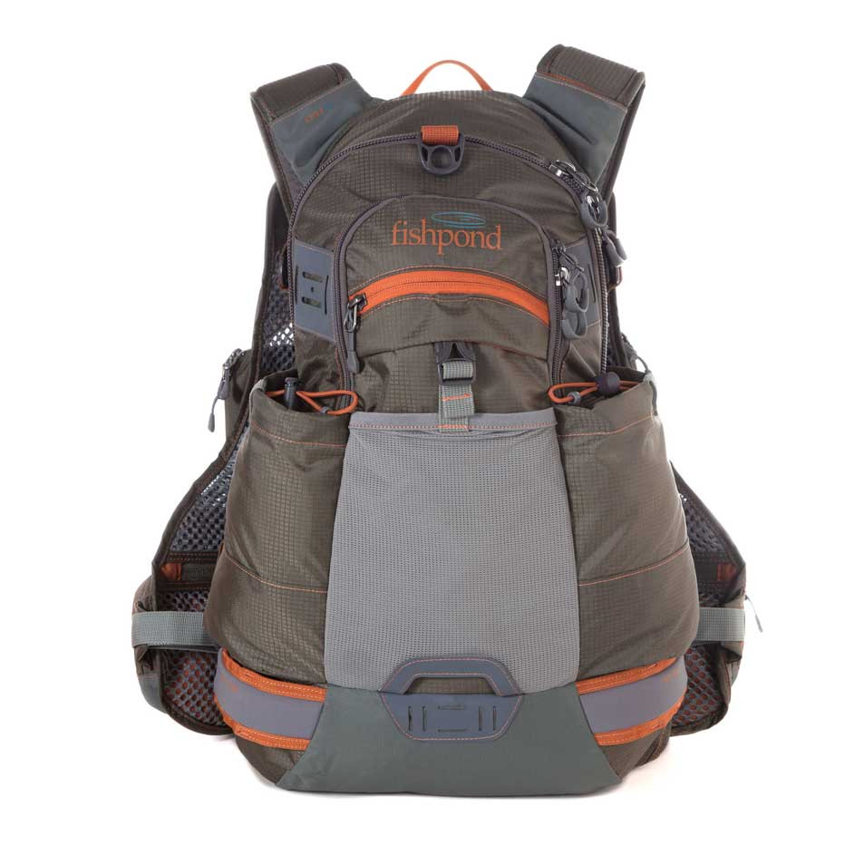 fishpond river bank backpack