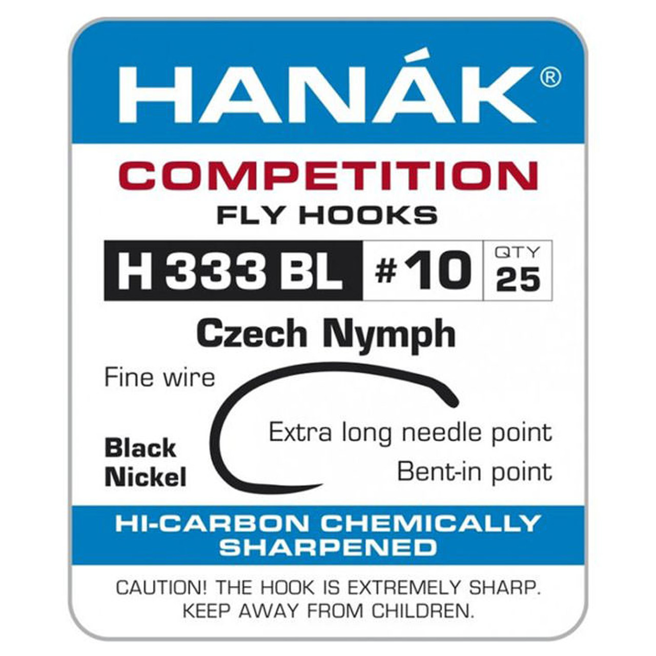 Hanak Model 333 Czech Nymph Hooks Hanak Model 333 Czech Nymph Hooks
