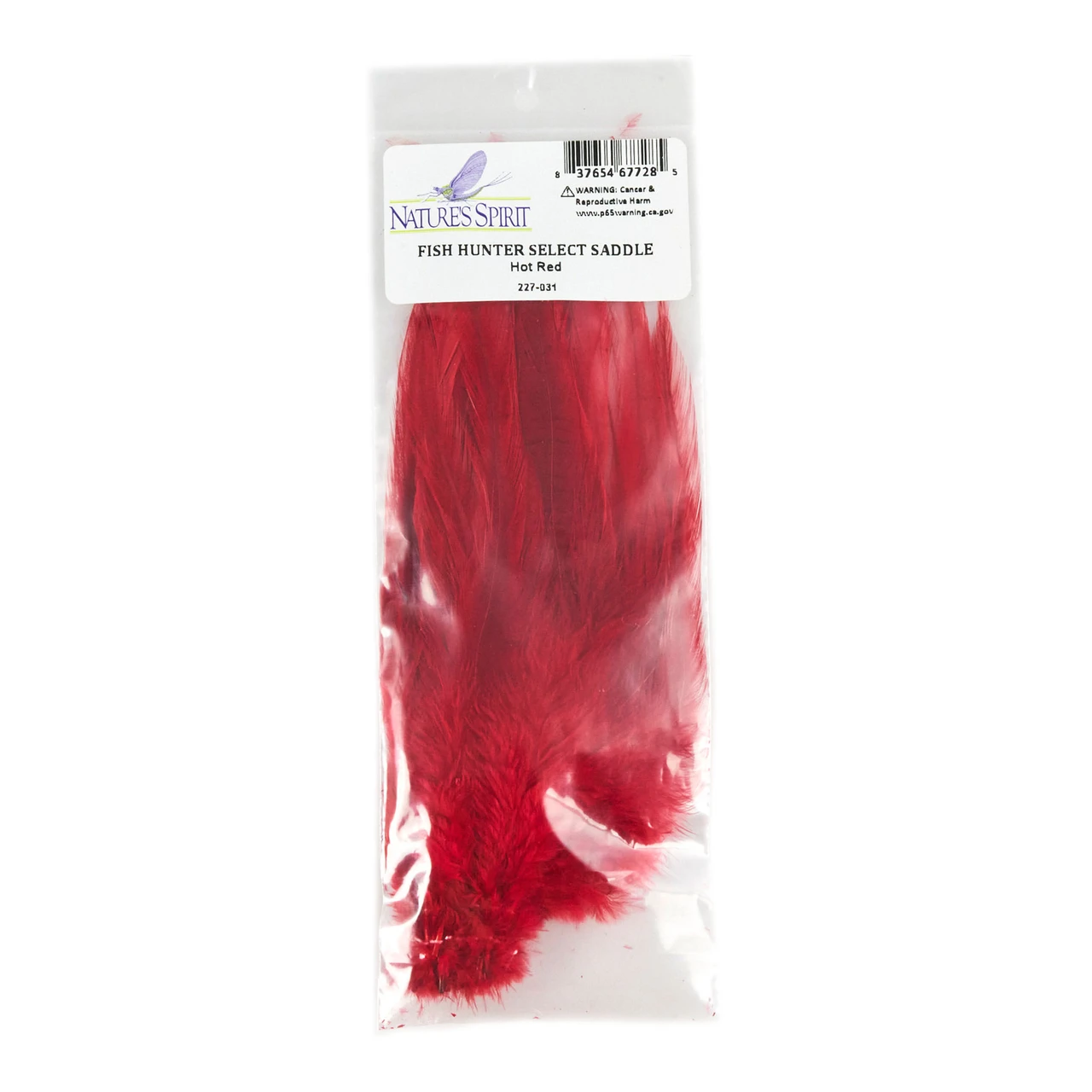 Fish Hunter Select Saddle Feathers Hot Red