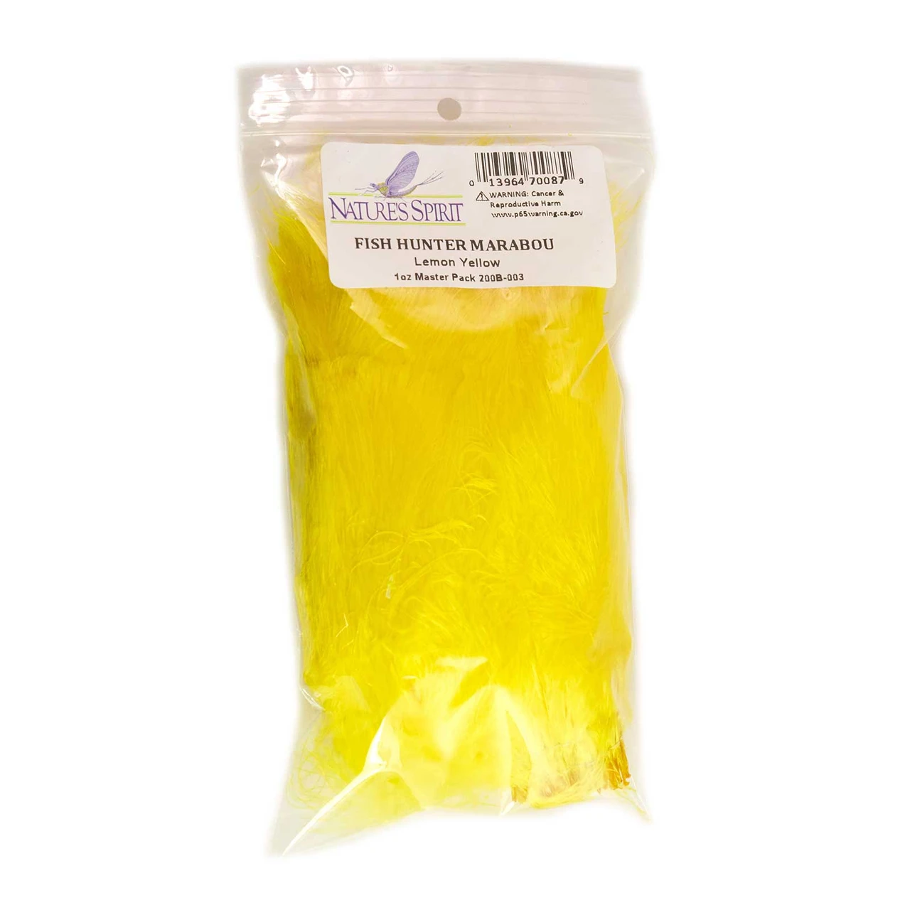 Fish Hunter Blood Quill Marabou Master 1 Ounce Pack Lemon Yellow