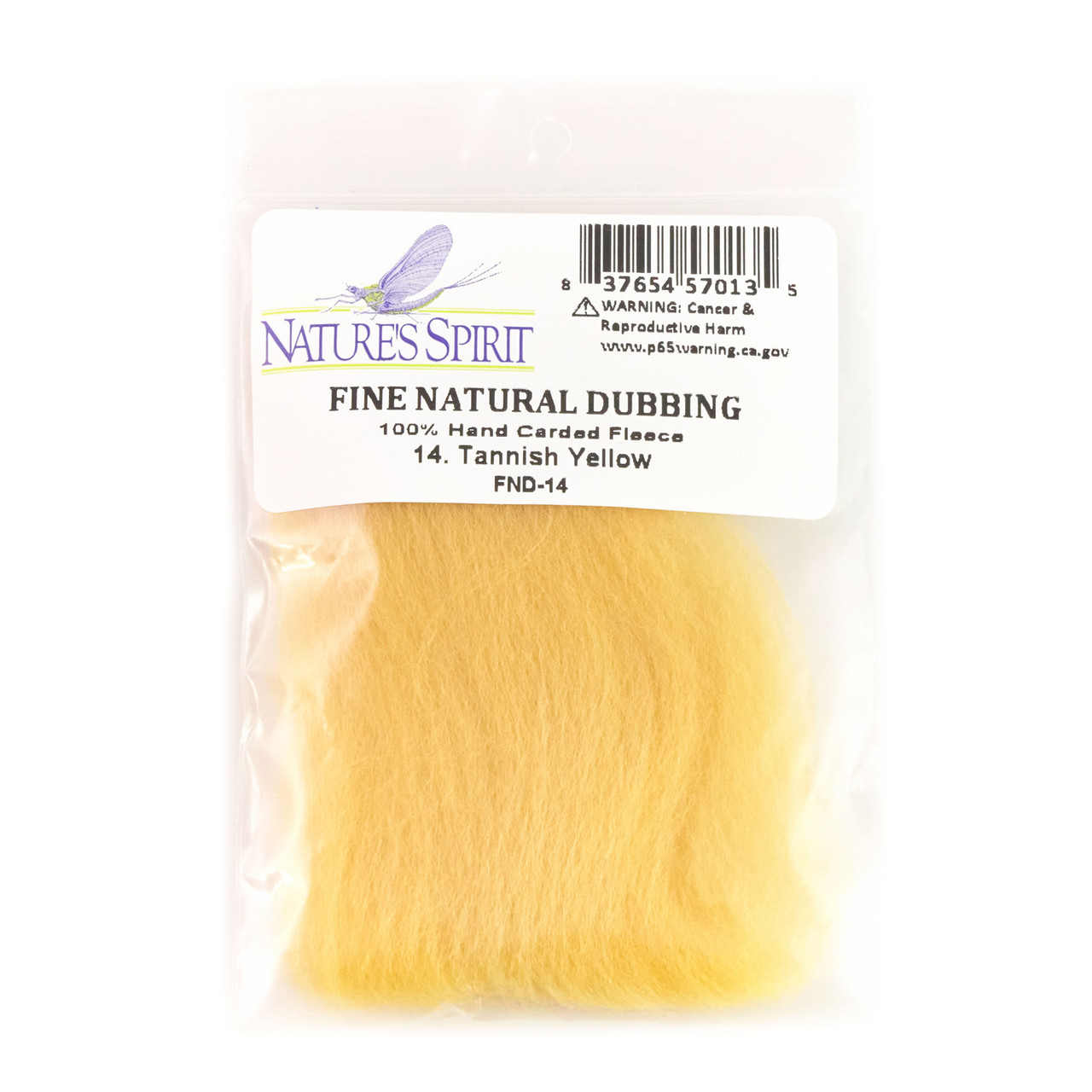 Nature's Spirit Fine Natural Dubbing Tannish Yellow