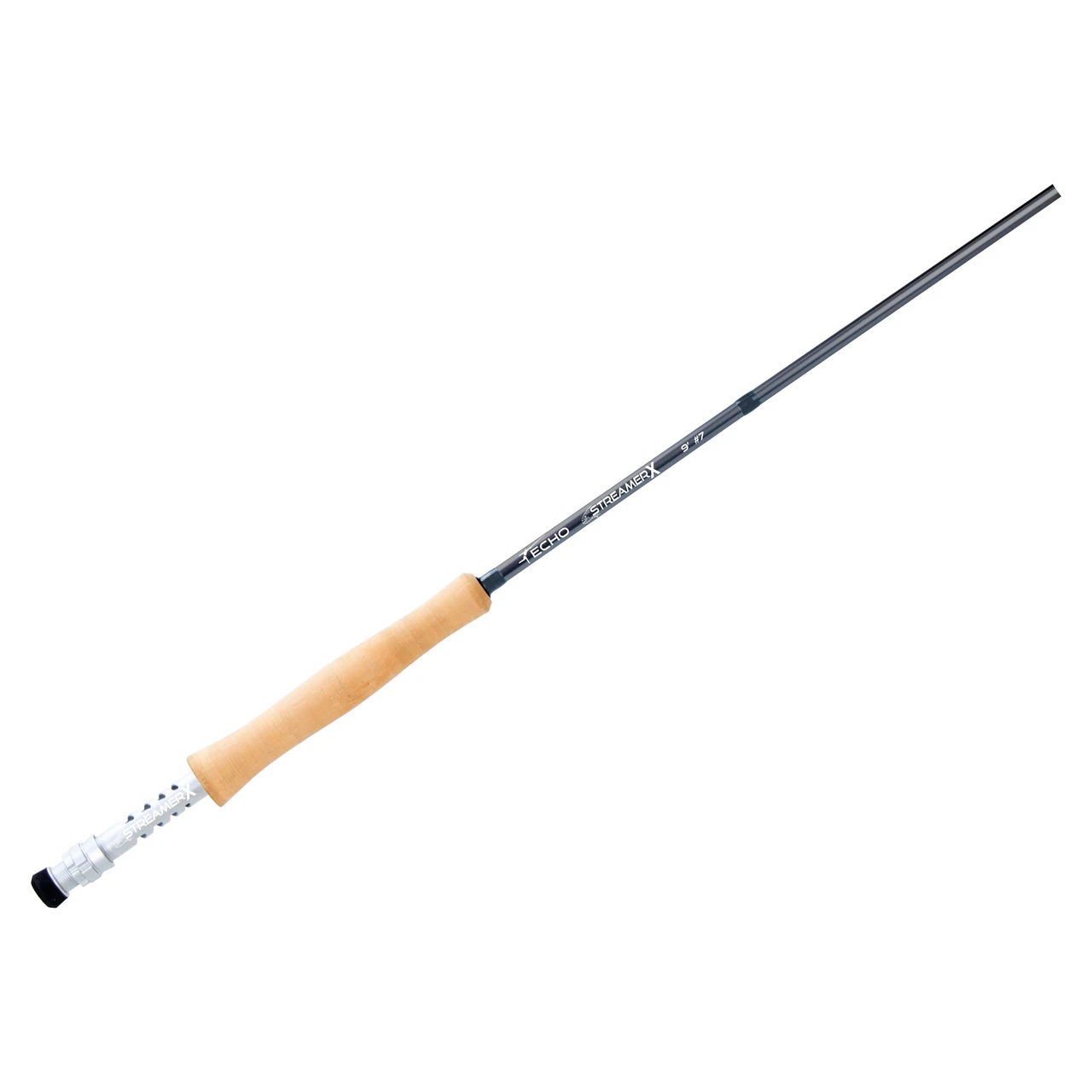 Echo Streamer X fly rod cork grip and skeleton reel seat