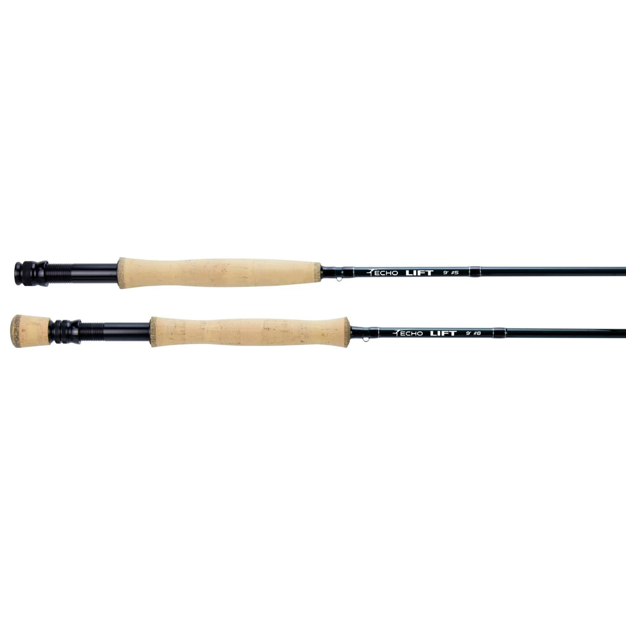 Echo Lift grips, 9' 5 wt and 9' 8 wt with fighting butt