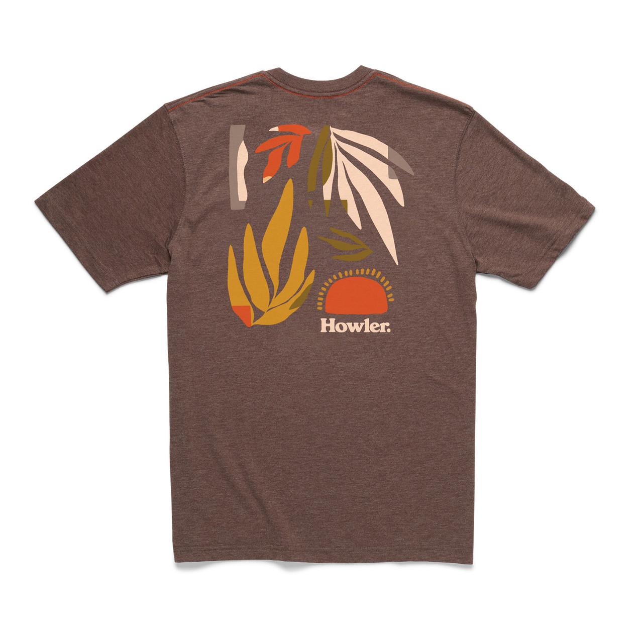 Howler Brothers Select Pocket T-Shirt Abstract Savannah Espresso Heather