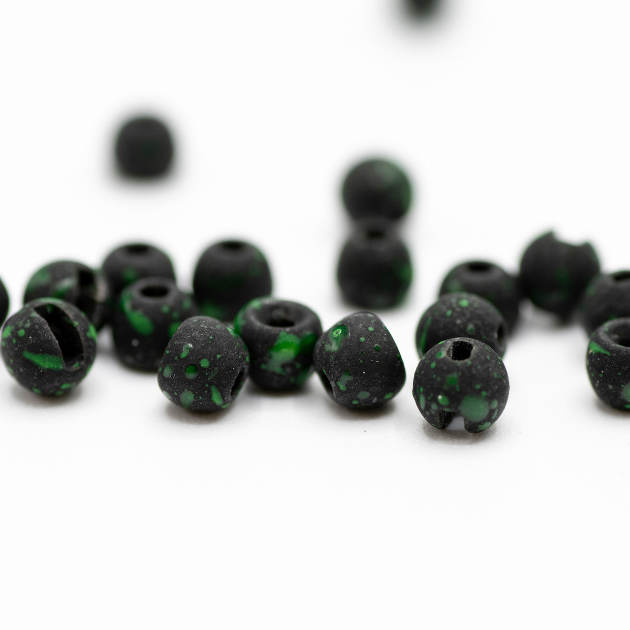 Firehole Slotted Speckled Tungsten Beads