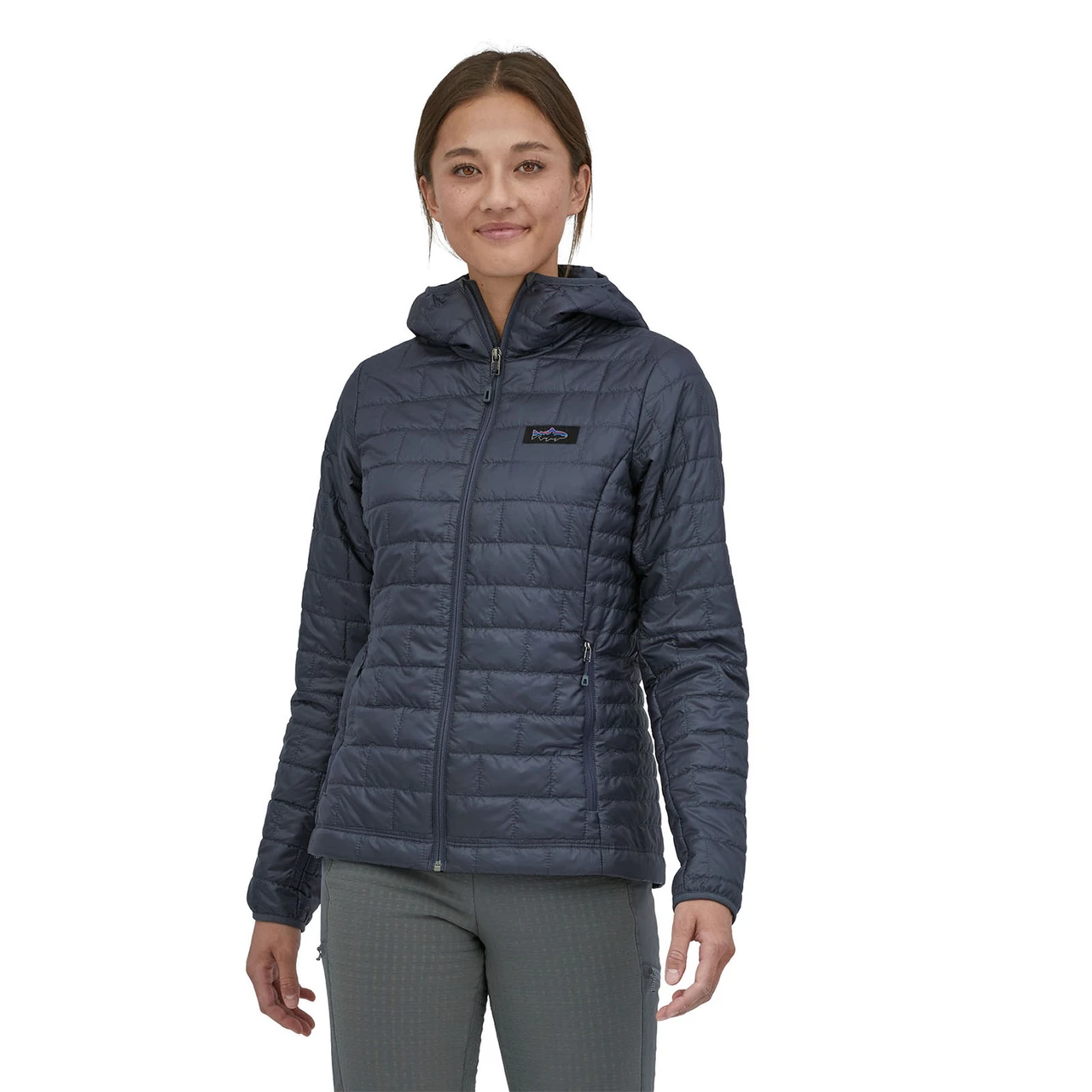 Patagonia Women's Nano Puff Fitz Roy Trout Hoody - view 1