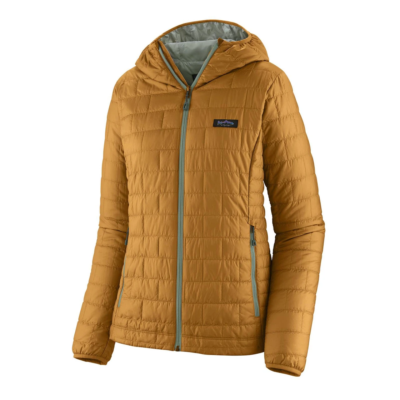 Patagonia Women's Nano Puff Fitz Roy Trout Hoody - Raptor Brown