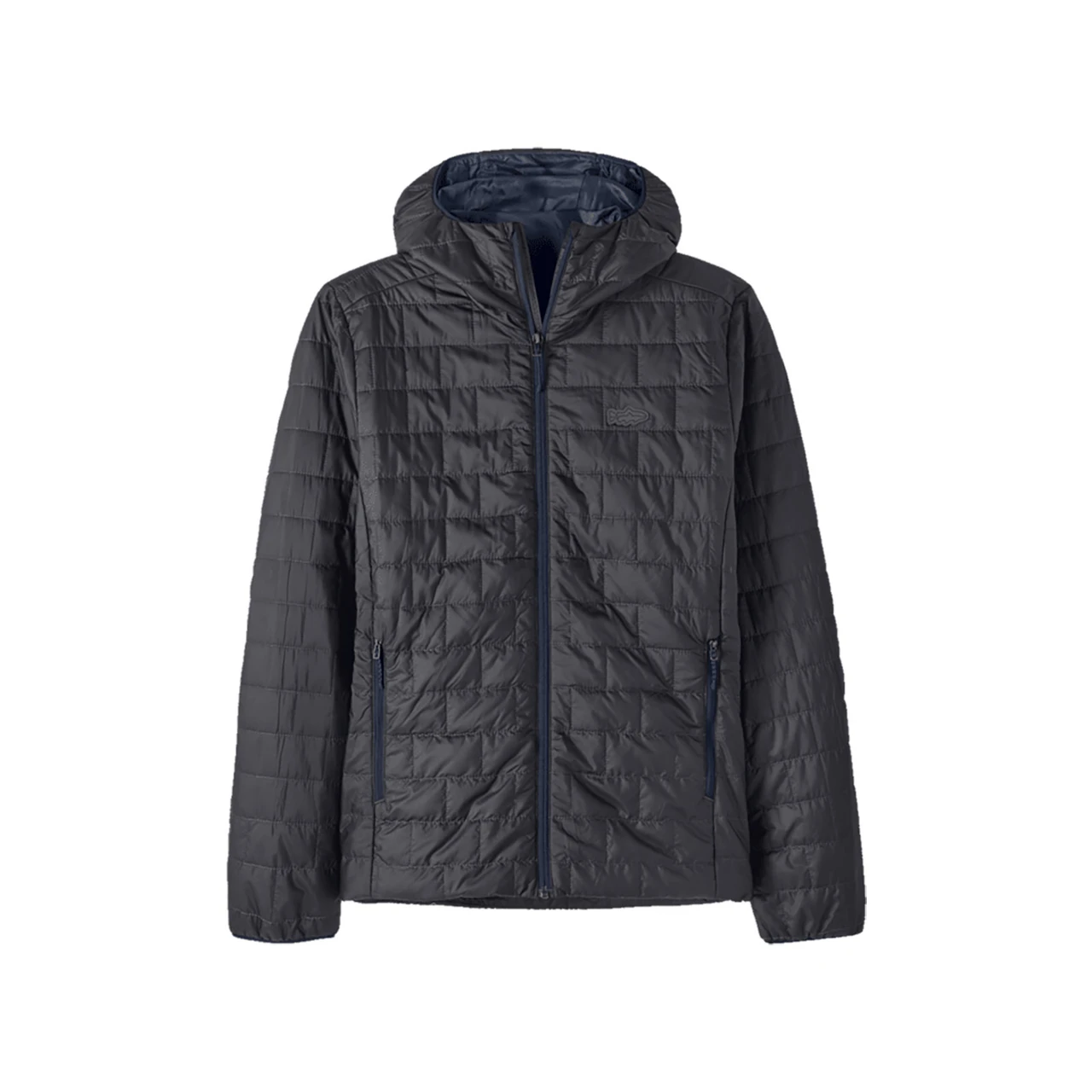 Patagonia Men's Nano Puff Fitz Roy Trout Hoody Large Forge Grey