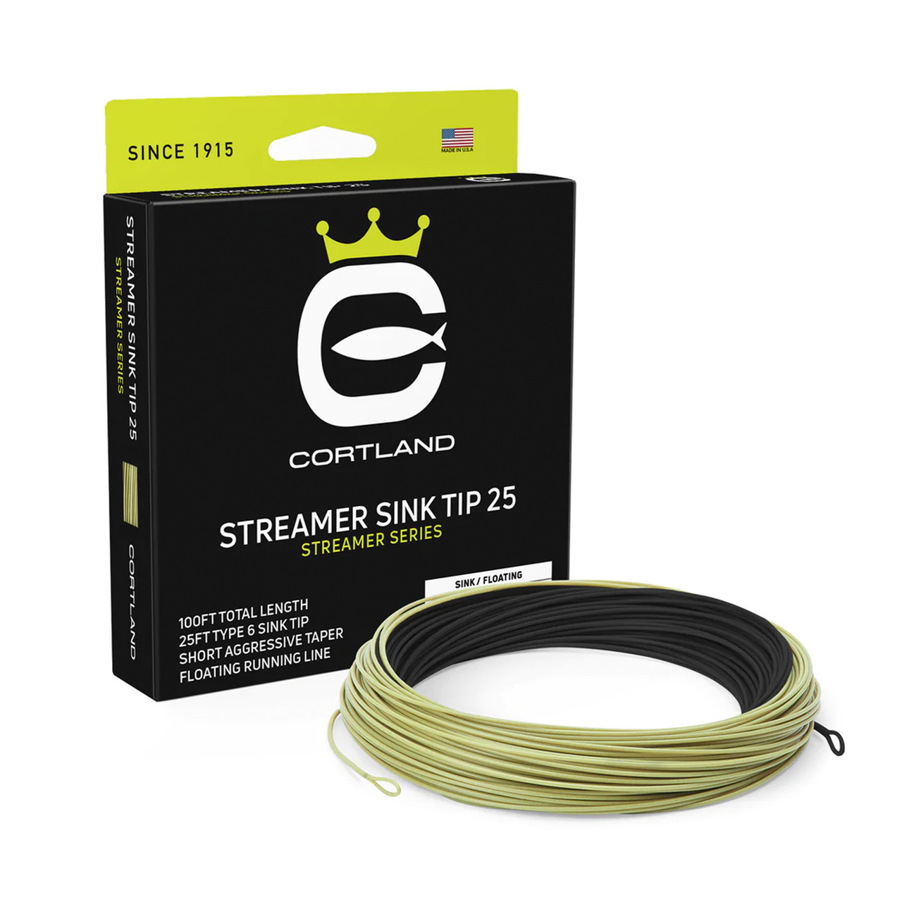 Cortland Streamer Sink Tip 25 Floating Fly Line