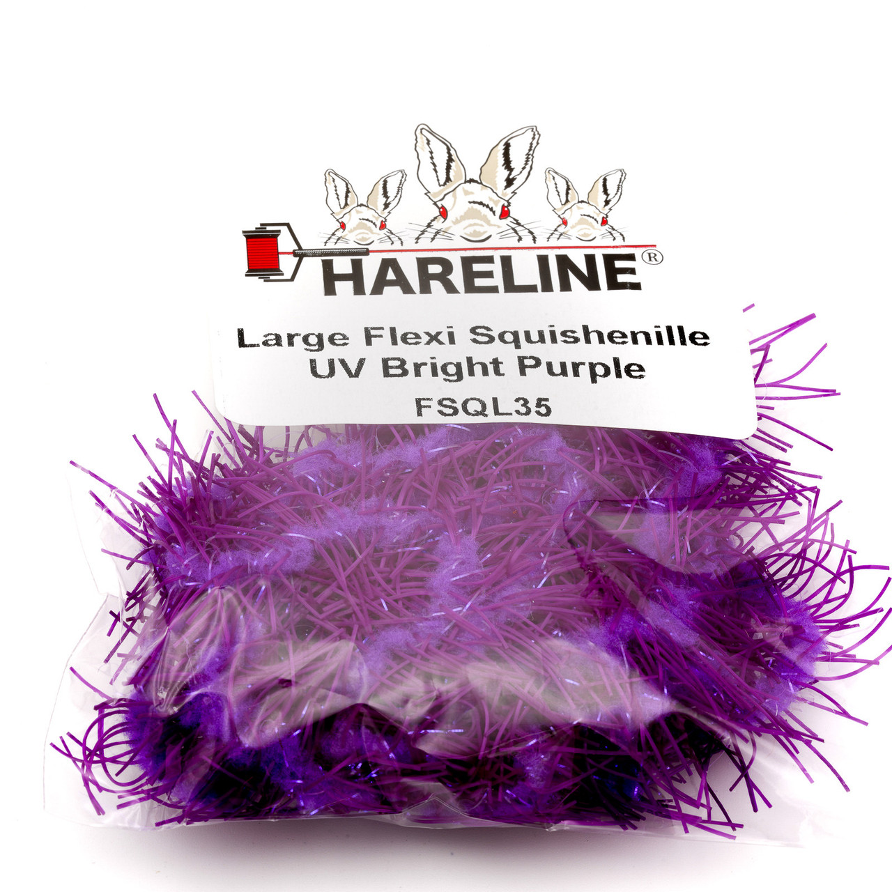 Hareline Flexi Squishenille UV Large Bright Purple
