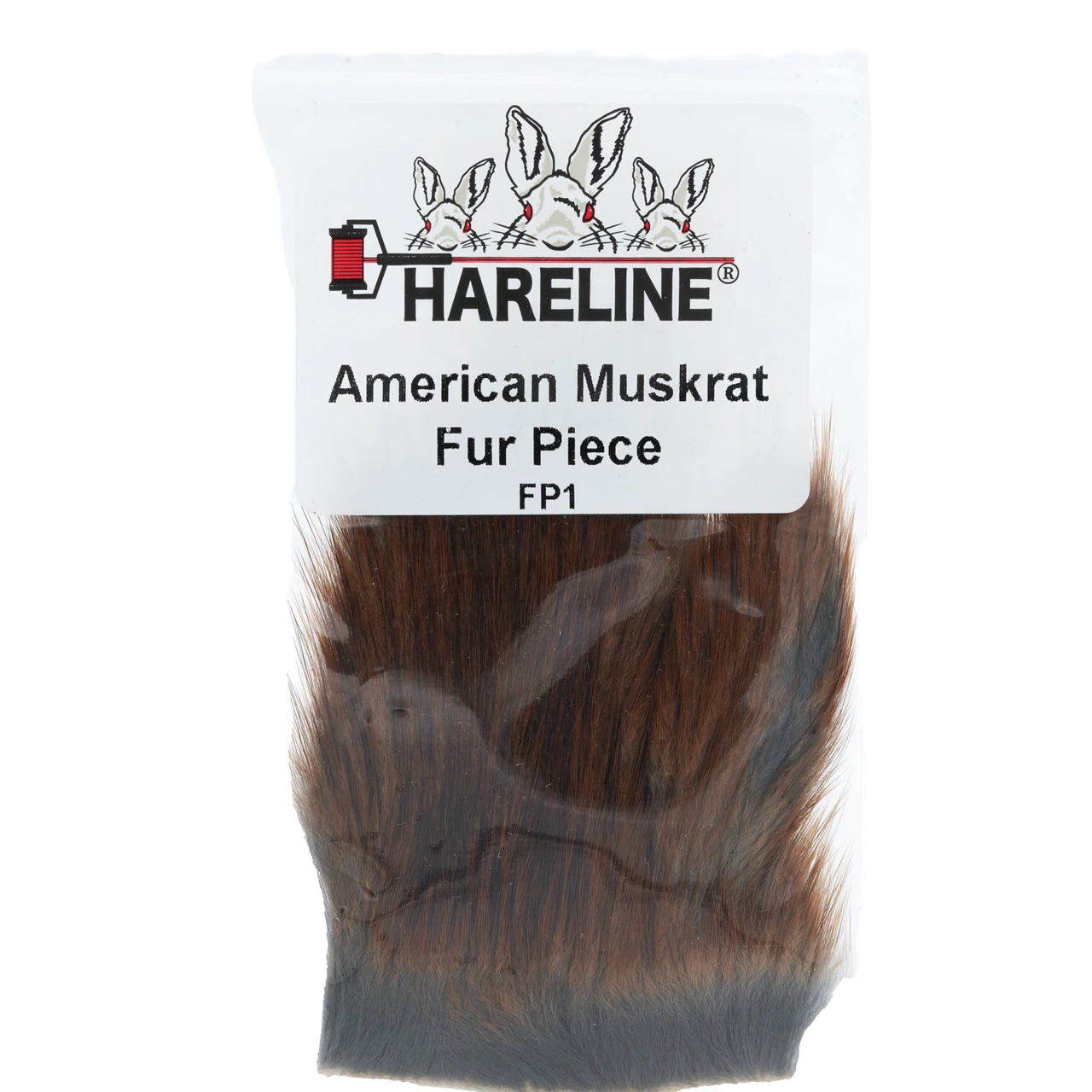 Hareline American Fur Pieces Muskrat or Beaver American Muskrat