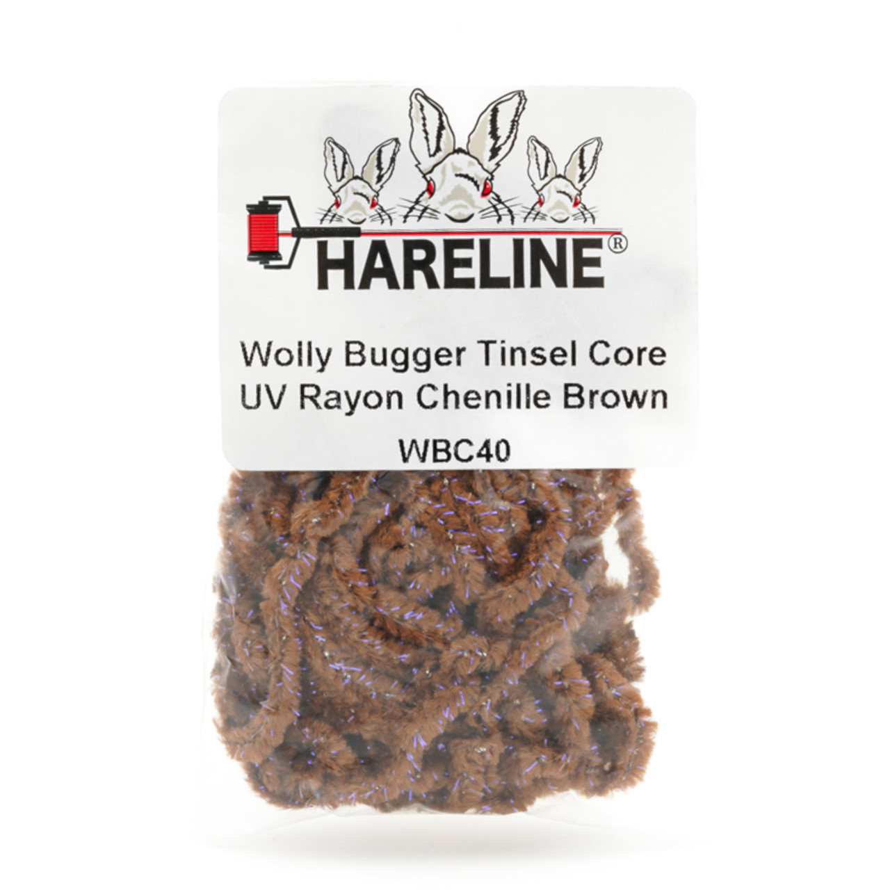 Hareline Wooly Bugger Tinsel Core UV Rayon Chenille