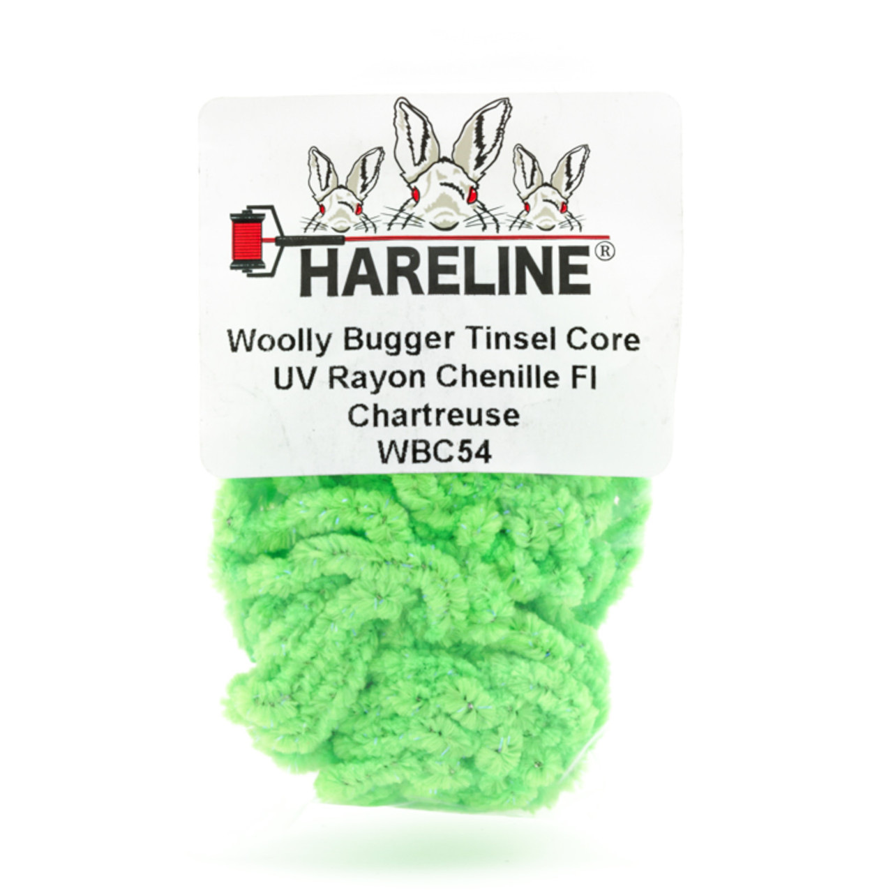 Hareline Wooly Bugger Tinsel Core UV Rayon Chenille