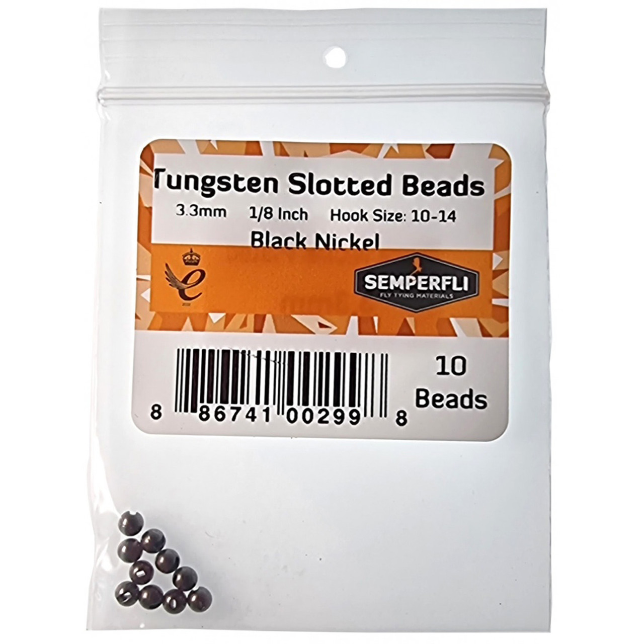 Semperfli Tungsten Slotted Beads (10 pk)