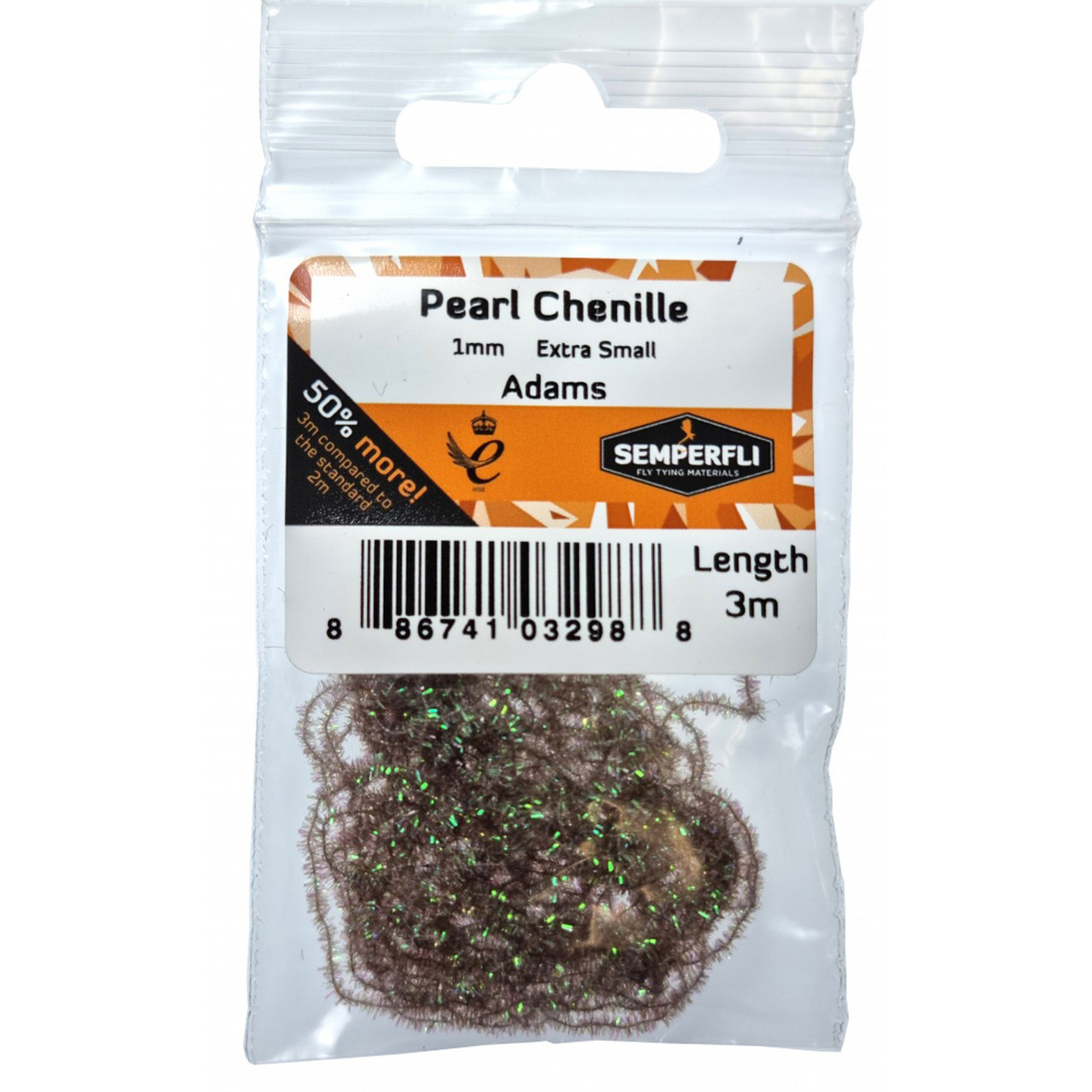 Semperfli Pearl Chenille 1mm X Small Adams