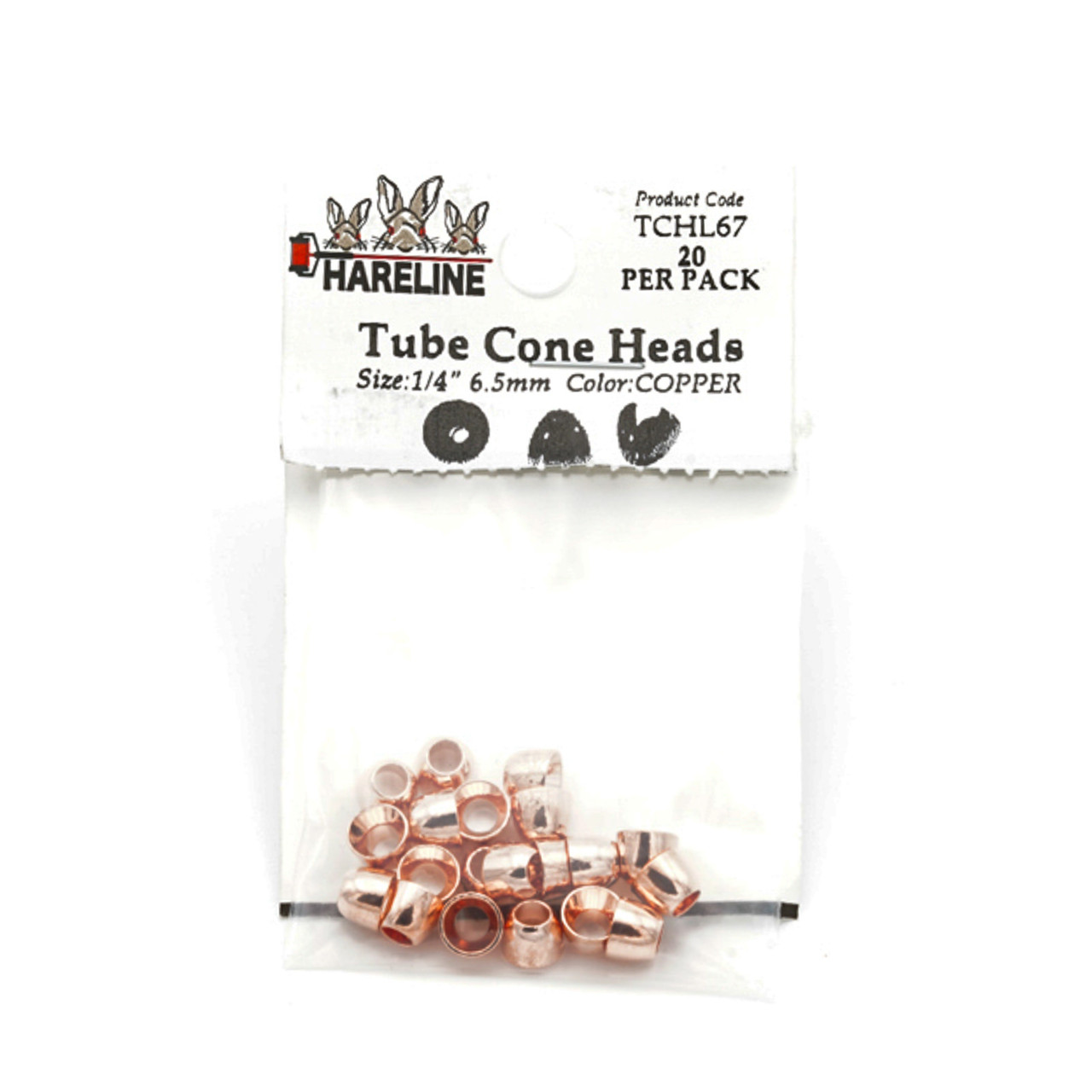 Hareline Tube Cone Head #11 Black