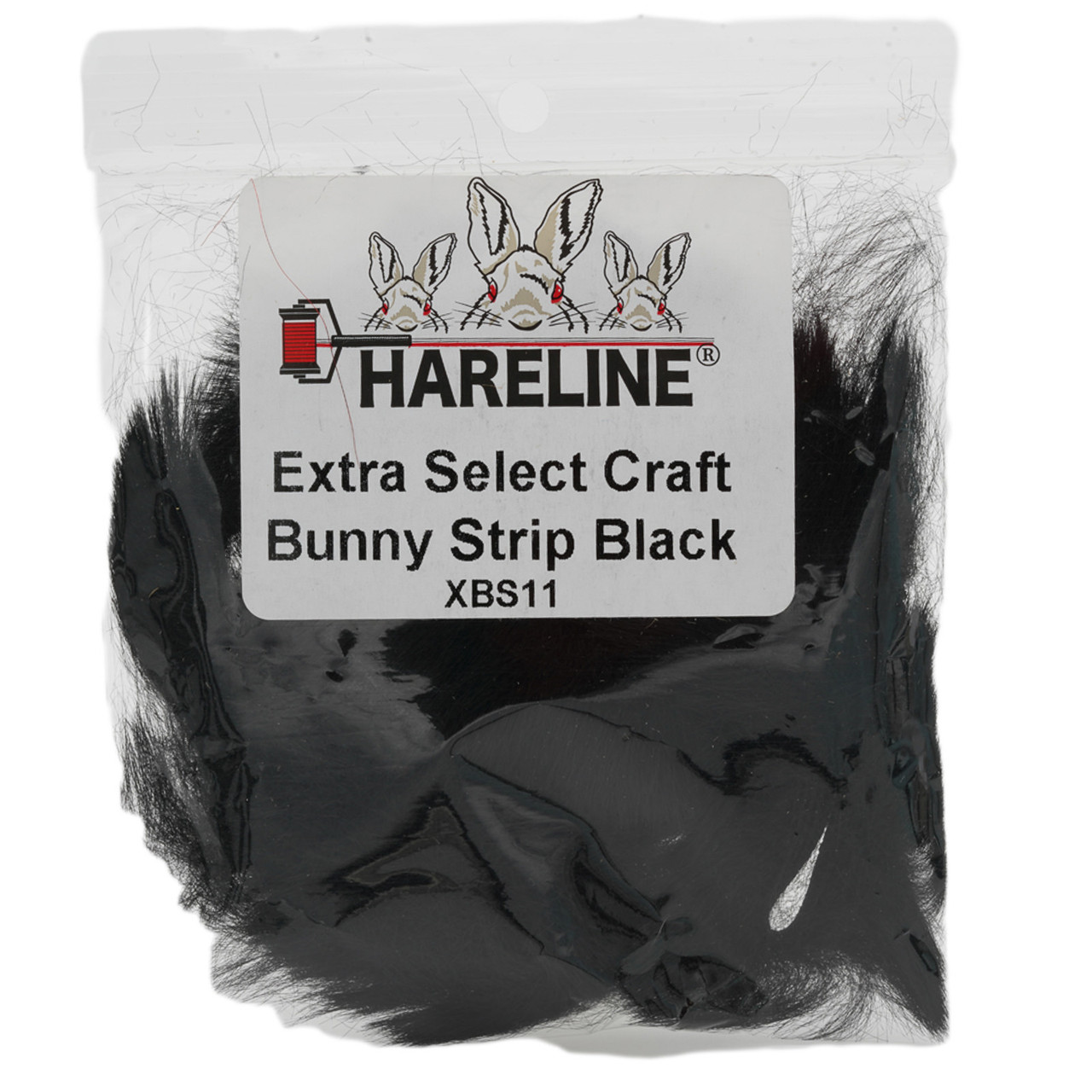 Hareline Extra Select Craft Bunny Strips Black
