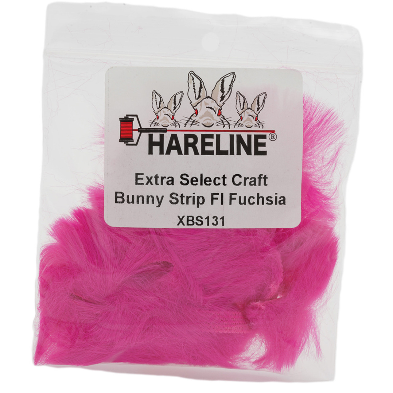 Hareline Extra Select Craft Bunny Strips Fl Fuchsia