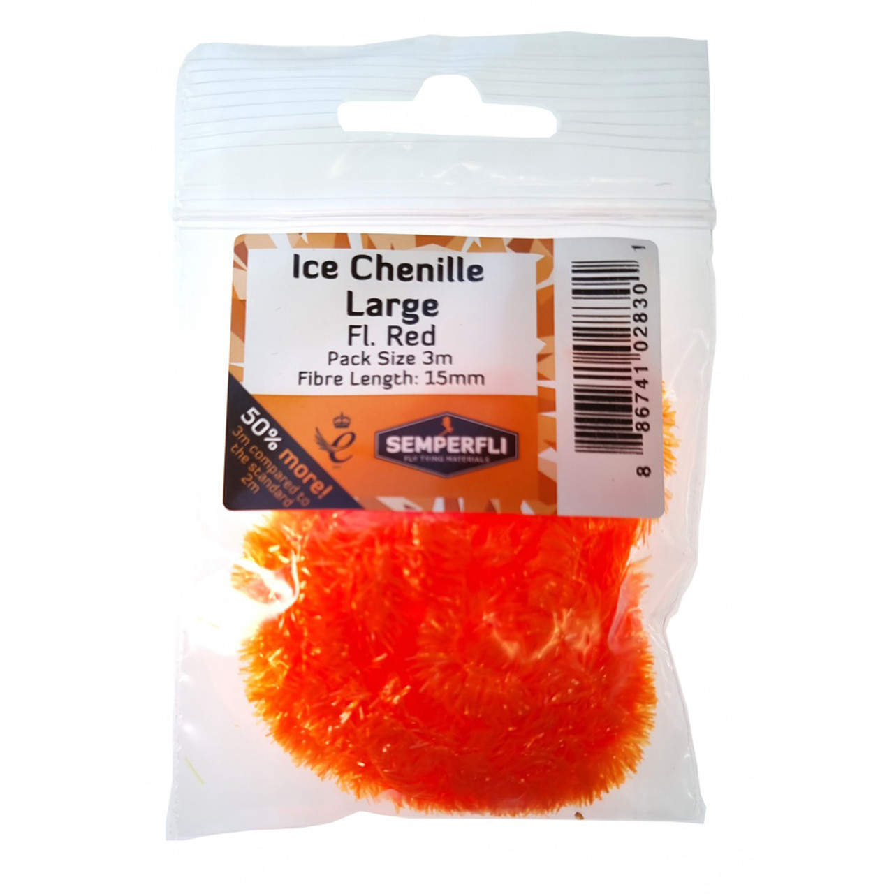 Semperfli Ice Chenille Fluoro Large Red