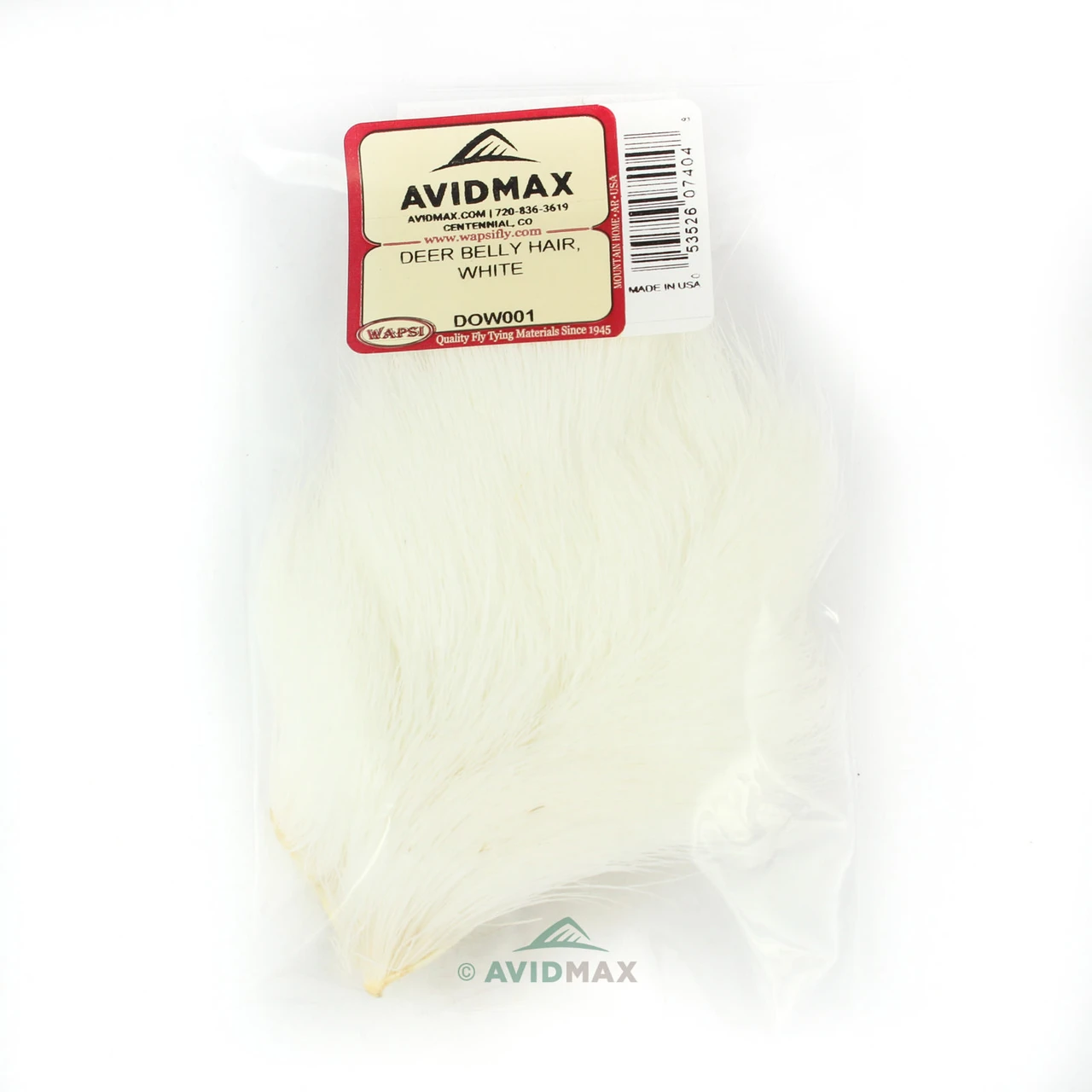 Wapsi Deer Belly Hair White