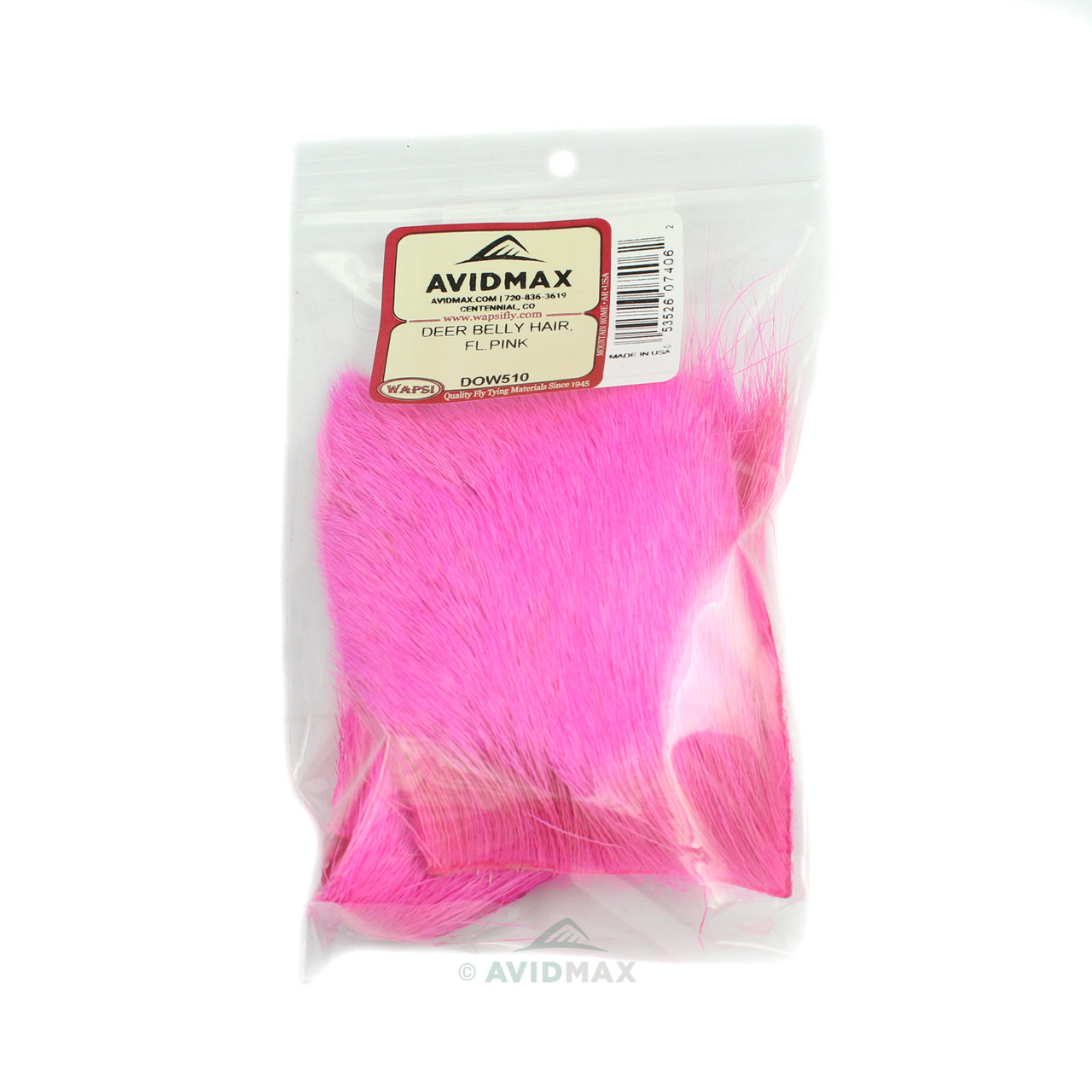 Wapsi Deer Belly Hair Fluorescent Pink