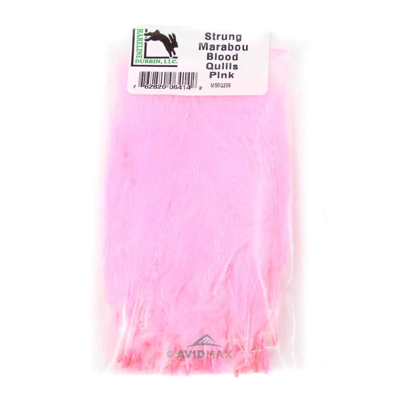 Marabou Strung Blood Quills Fly Tying Feathers - Bulk 1 Oz Pack, 120-160 Feathers, Hareline
