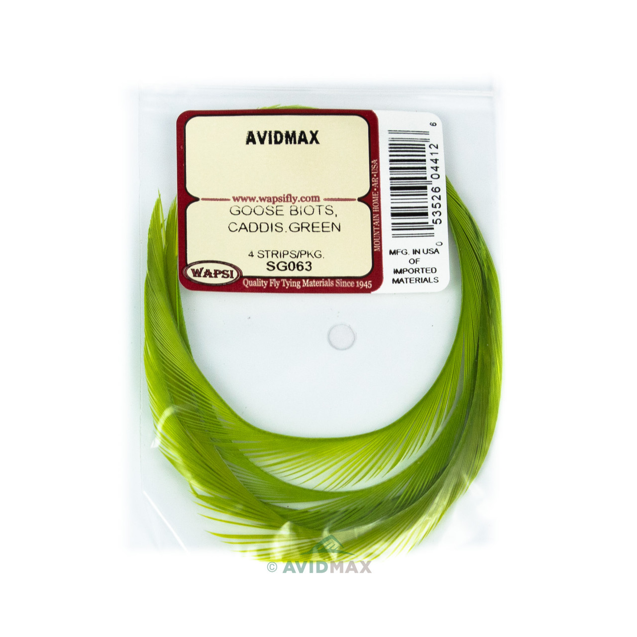 Wapsi Goose Biots Caddis Green