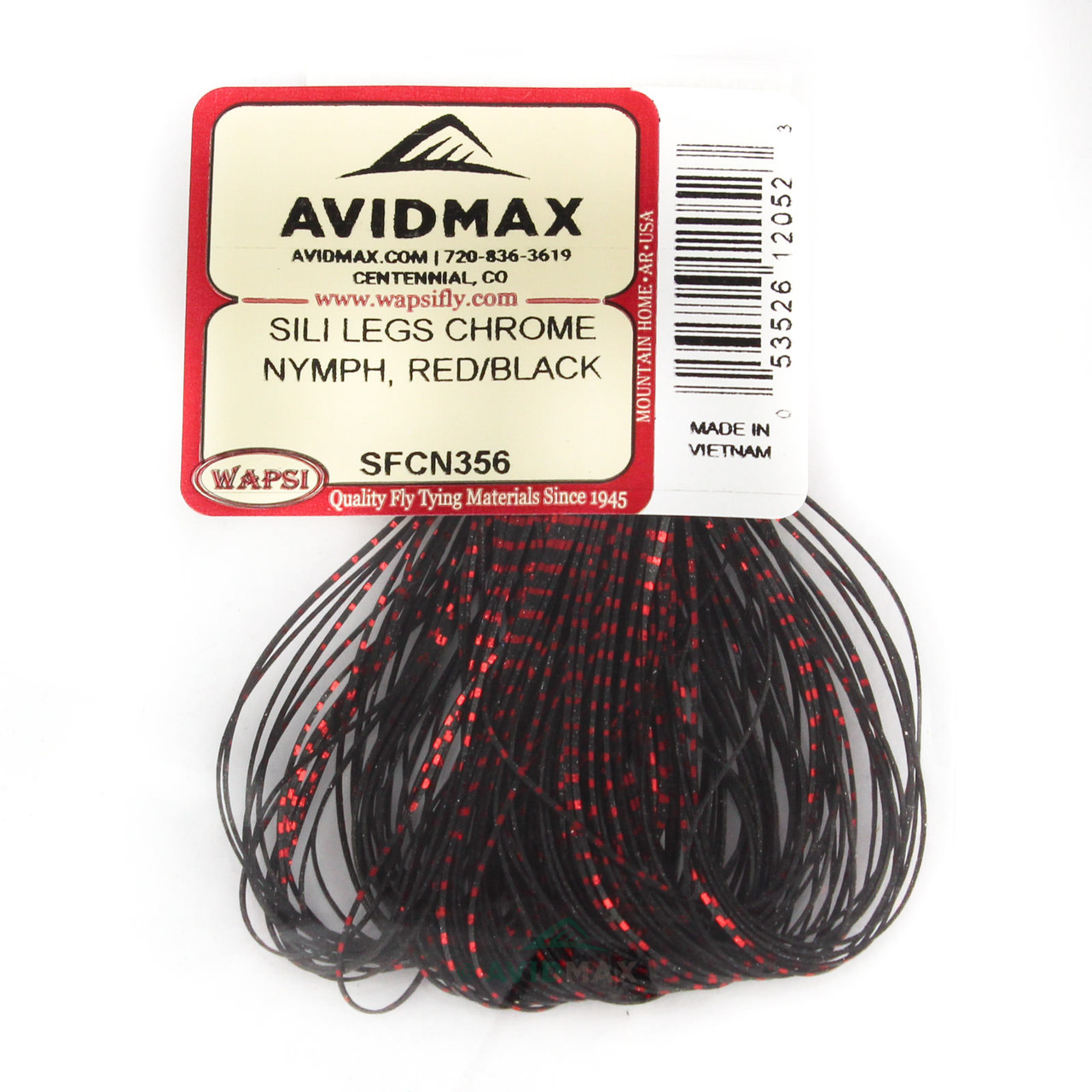 Wapsi Nymph Chrome Sili Legs Red/Black