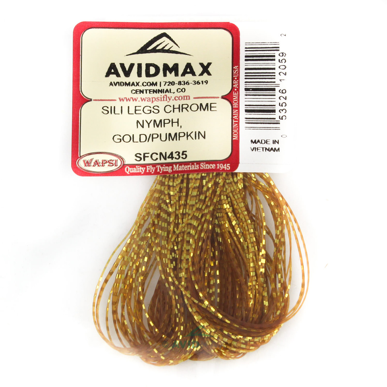 Wapsi Nymph Chrome Sili Legs Gold/Pumpkin