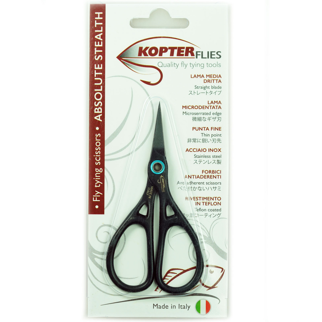 Kopter Ultimate Long Blade Micro-Serrated Thin Point Scissor – Fly Fish Food