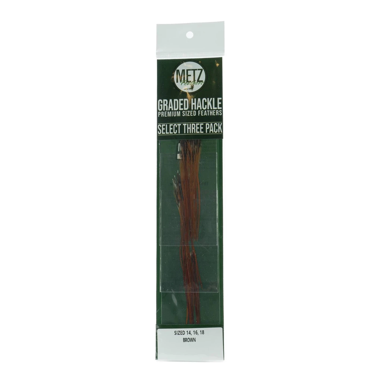 Metz Select Hackle 14 16 18 Brown