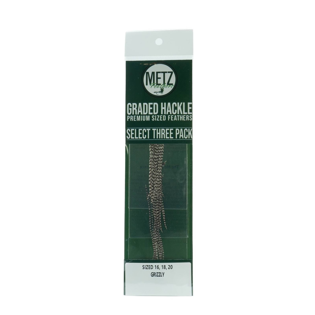 Metz Select Hackle 16 18 20 Grizzly